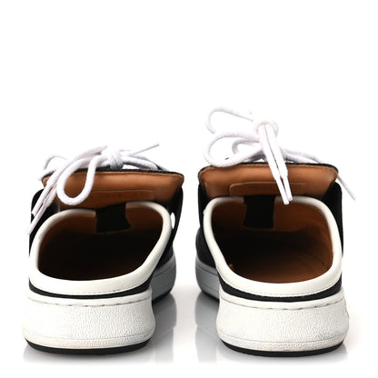 Louis Vuitton Monogram Suede Calfskin Lous Open Back Sneakers 37.5 Black 6 of 10