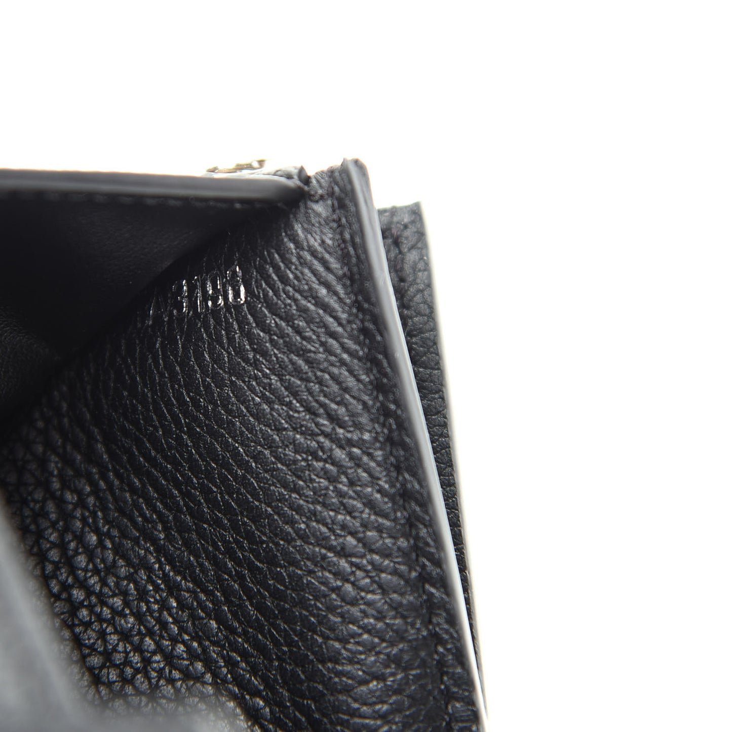 Soft Calfskin My Lockme Compact Wallet Black