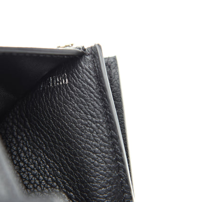Louis Vuitton Soft Calfskin My Lockme Compact Wallet Black 7 of 8