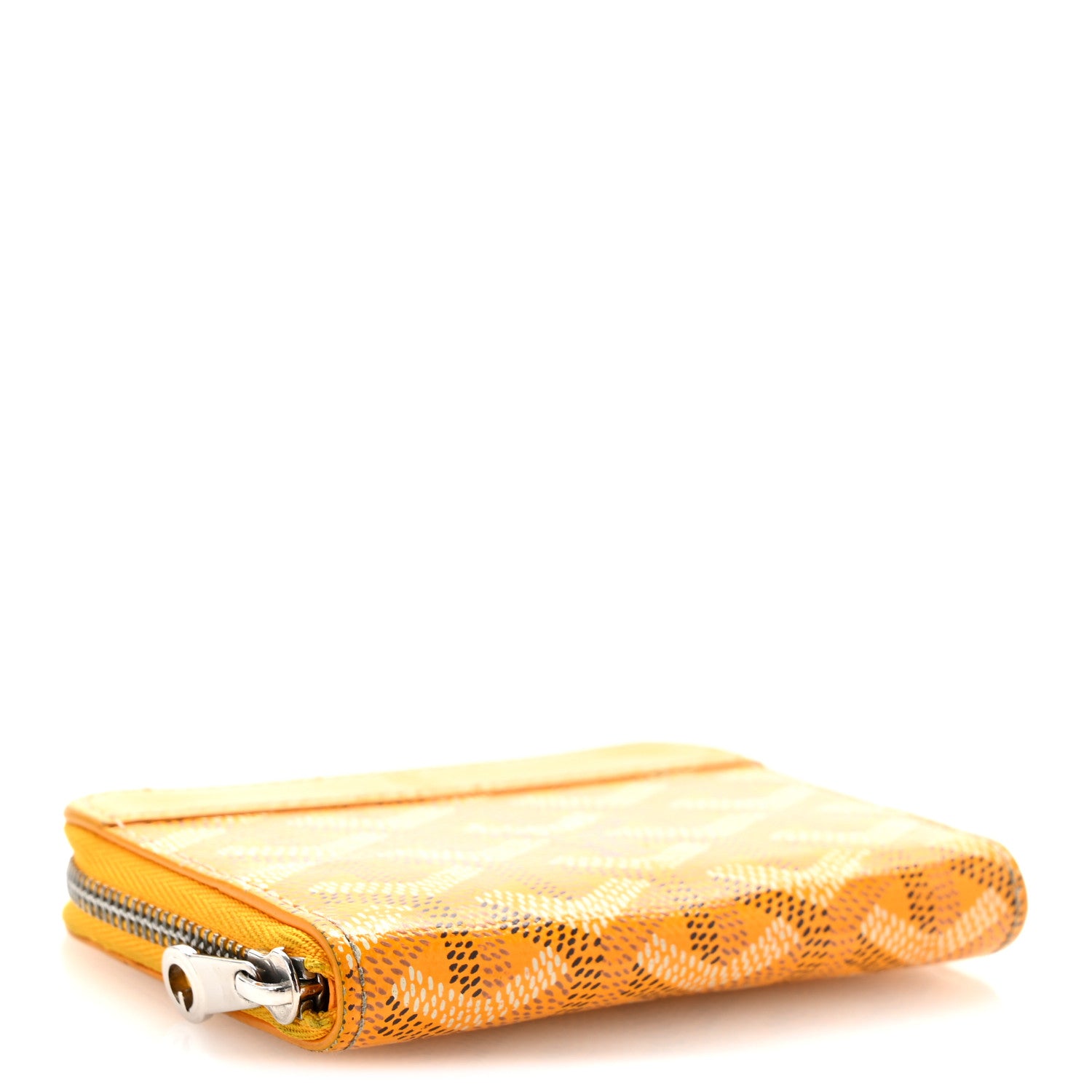 Goyard Goyardine Matignon PM Wallet Yellow 4 of 12