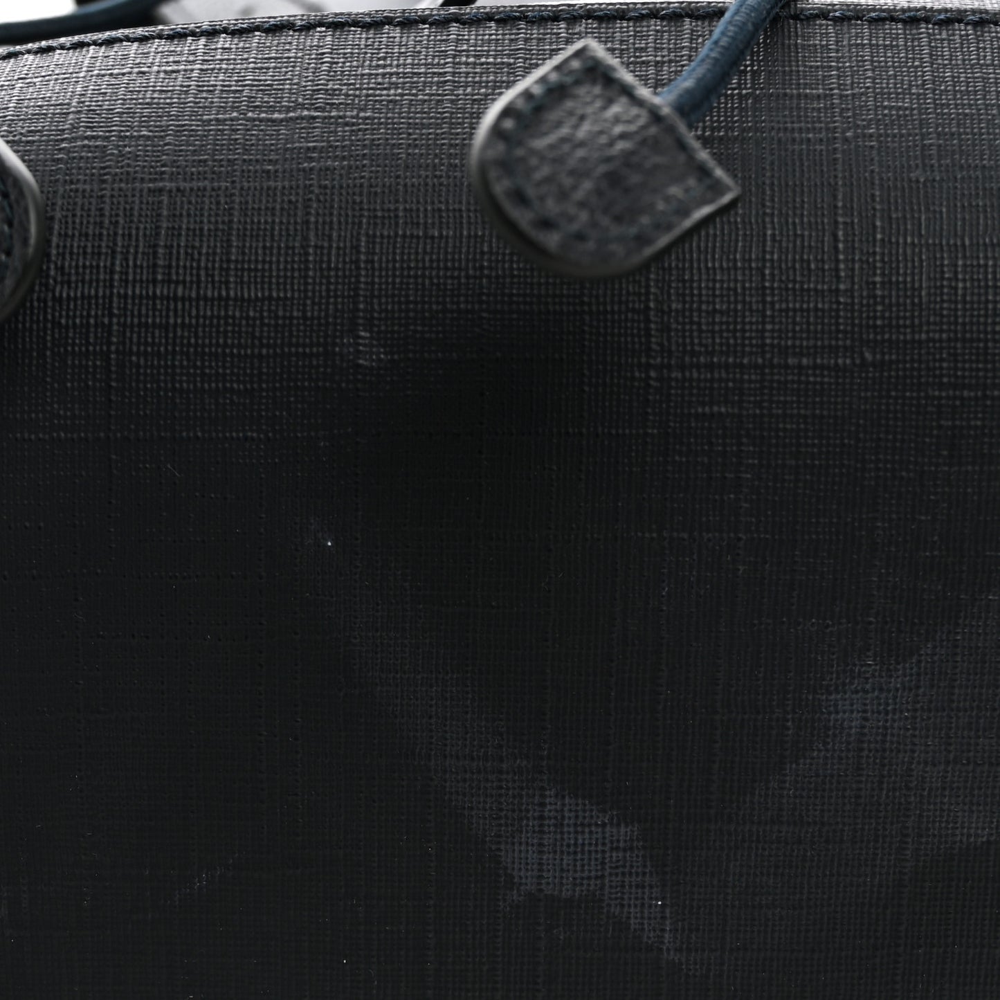 GG Supreme Monogram Textured Dollar Calfskin Medium Ophidia Double Buckle Backpack Blue Dark Blue Black