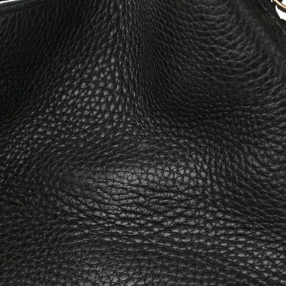 Burberry Grainy Calfskin House Check Medium Maidstone Black 15 of 17