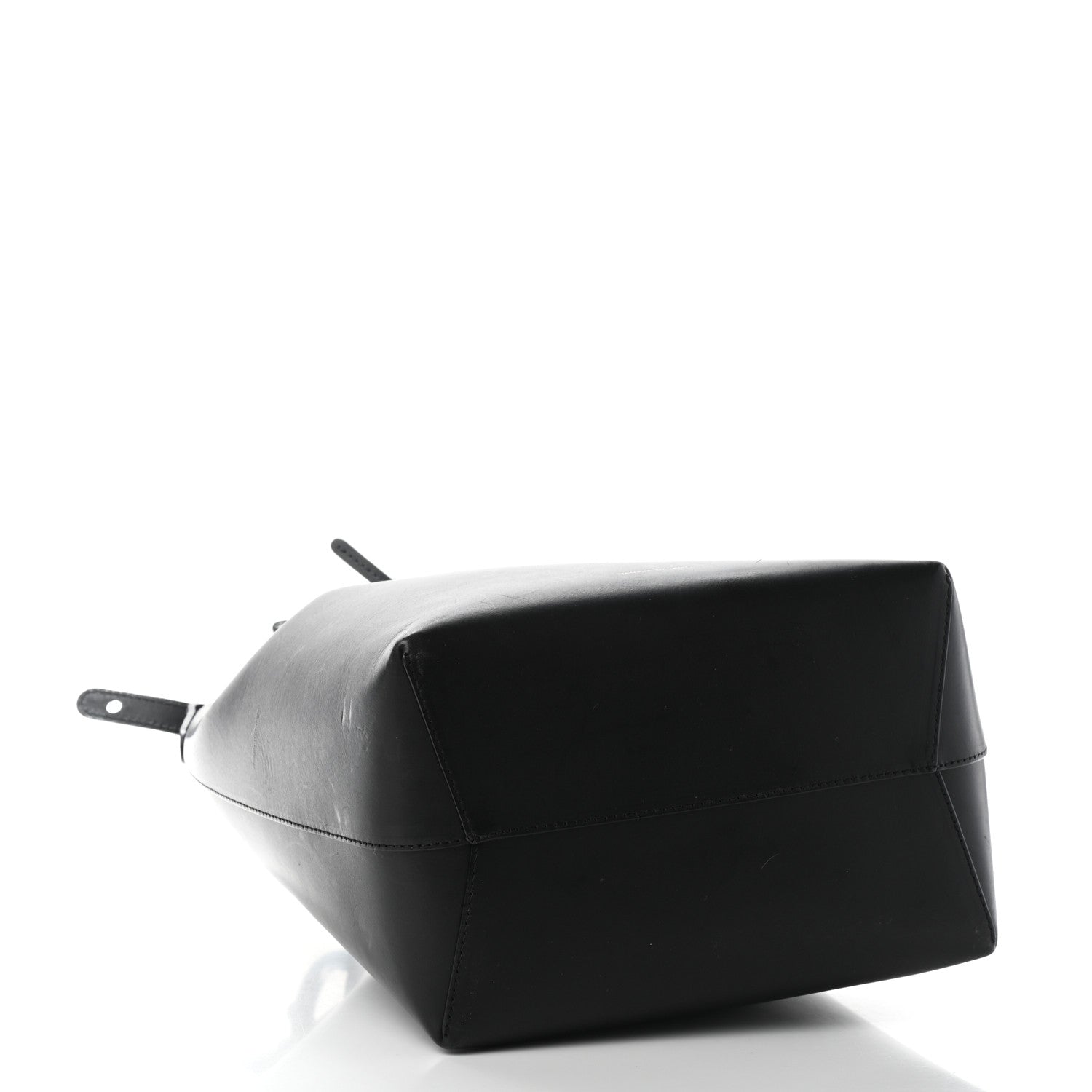 Mansur Gavriel Vegetable Tanned Calfskin Bucket Bag Black Flamma 5 of 11