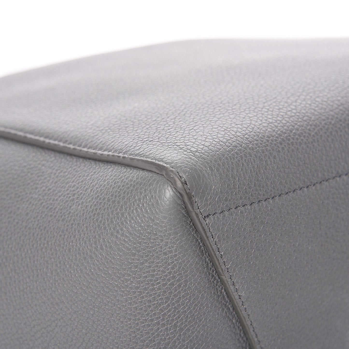 Soft Grained Calfskin Sangle Bucket Bag Storm