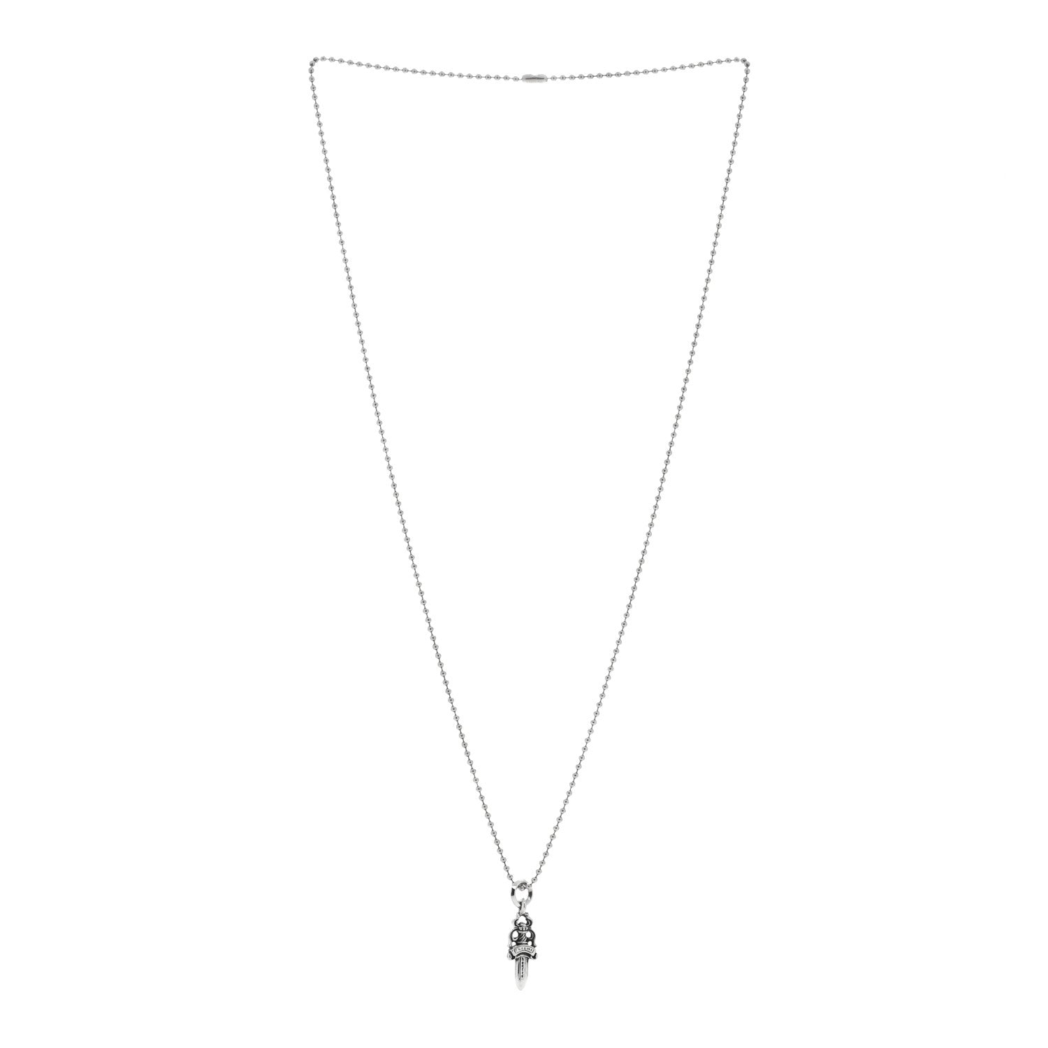 Chrome Hearts Sterling Silver Dagger Pendant Necklace 3 of 5