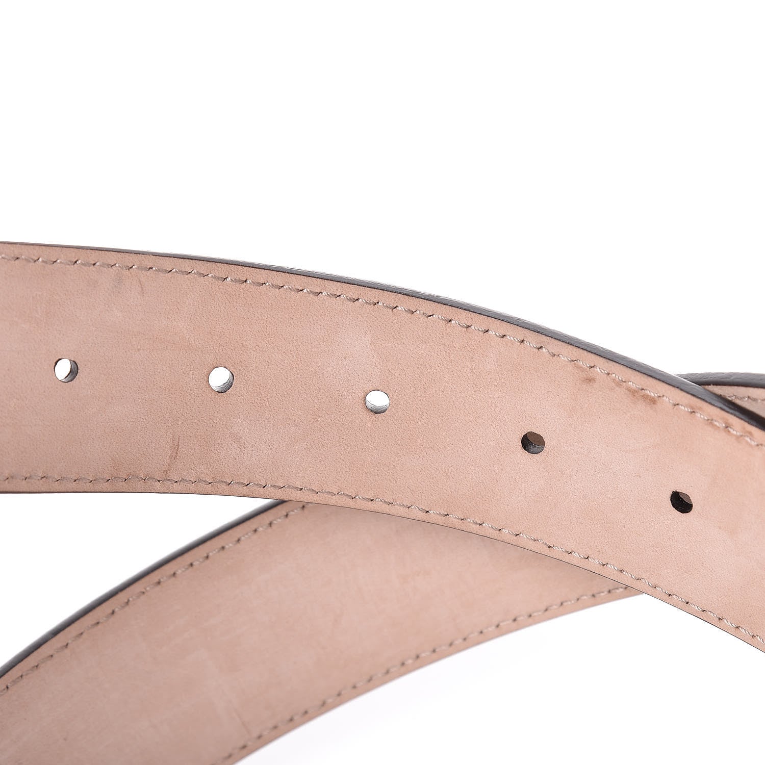 Gucci GG Supreme Monogram Interlocking G 37mm Belt 90 36 Beige Ebony Cocoa 5 of 8