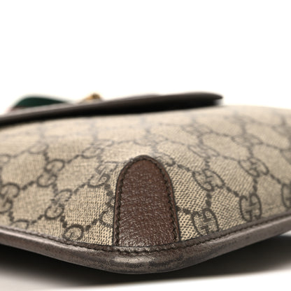 Gucci GG Supreme Monogram Web Medium Neo Vintage Flap Messenger Bag Beige New Acero 9 of 13