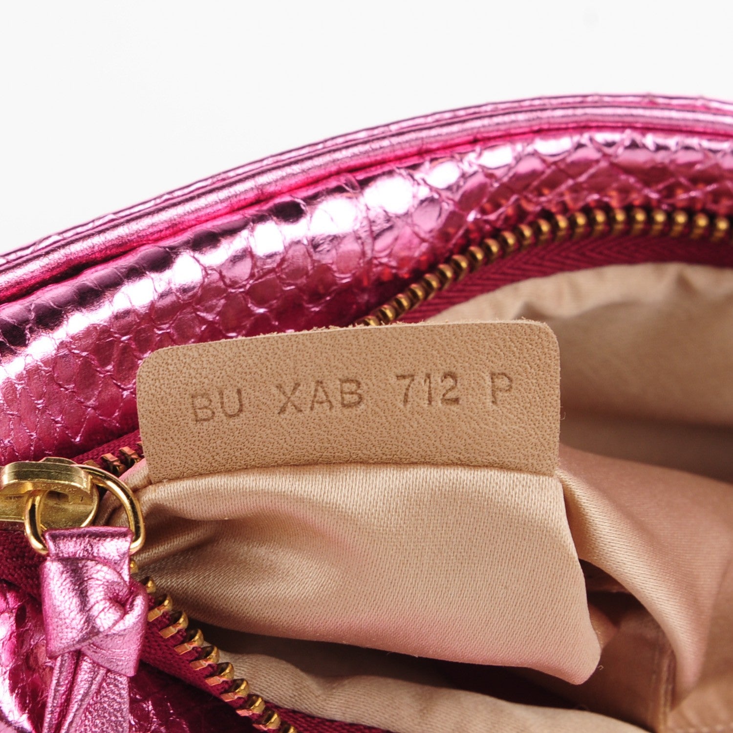 Valentino Garavani Python Bow Clutch Pink 7 of 7