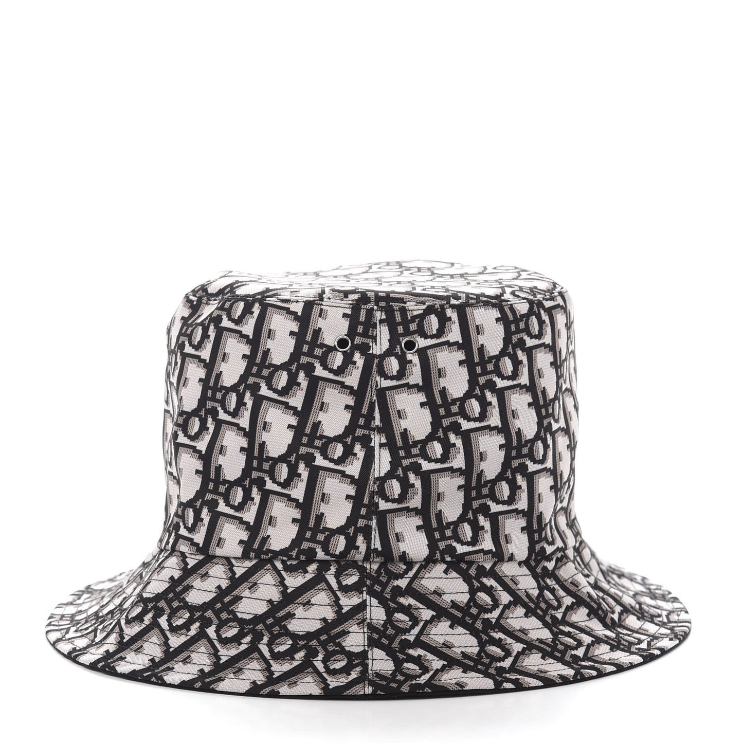 Polyester Cotton Oblique Teddy-D Brim Bucket Hat 58 Black