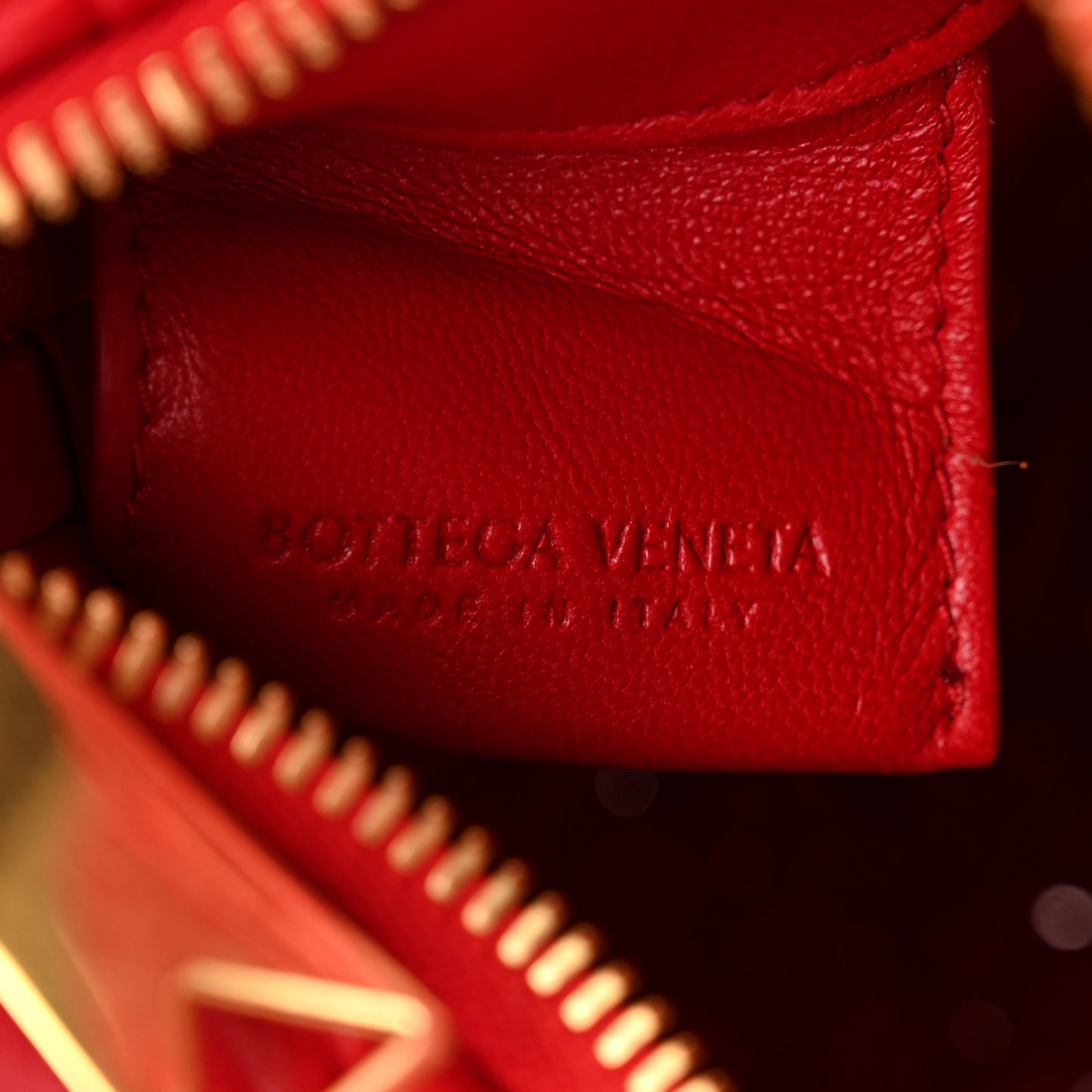 Nappa Intrecciato Mini Padded Jodie Red