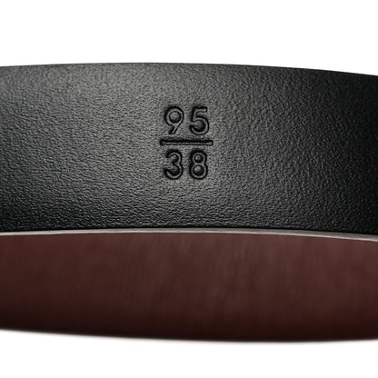 Chanel Calfskin Belt 95 38 Burgundy 6 of 7