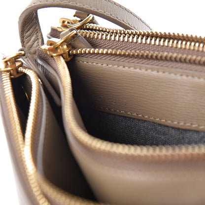 Celine Lambskin Large Trio Crossbody Bag Taupe 9 of 14
