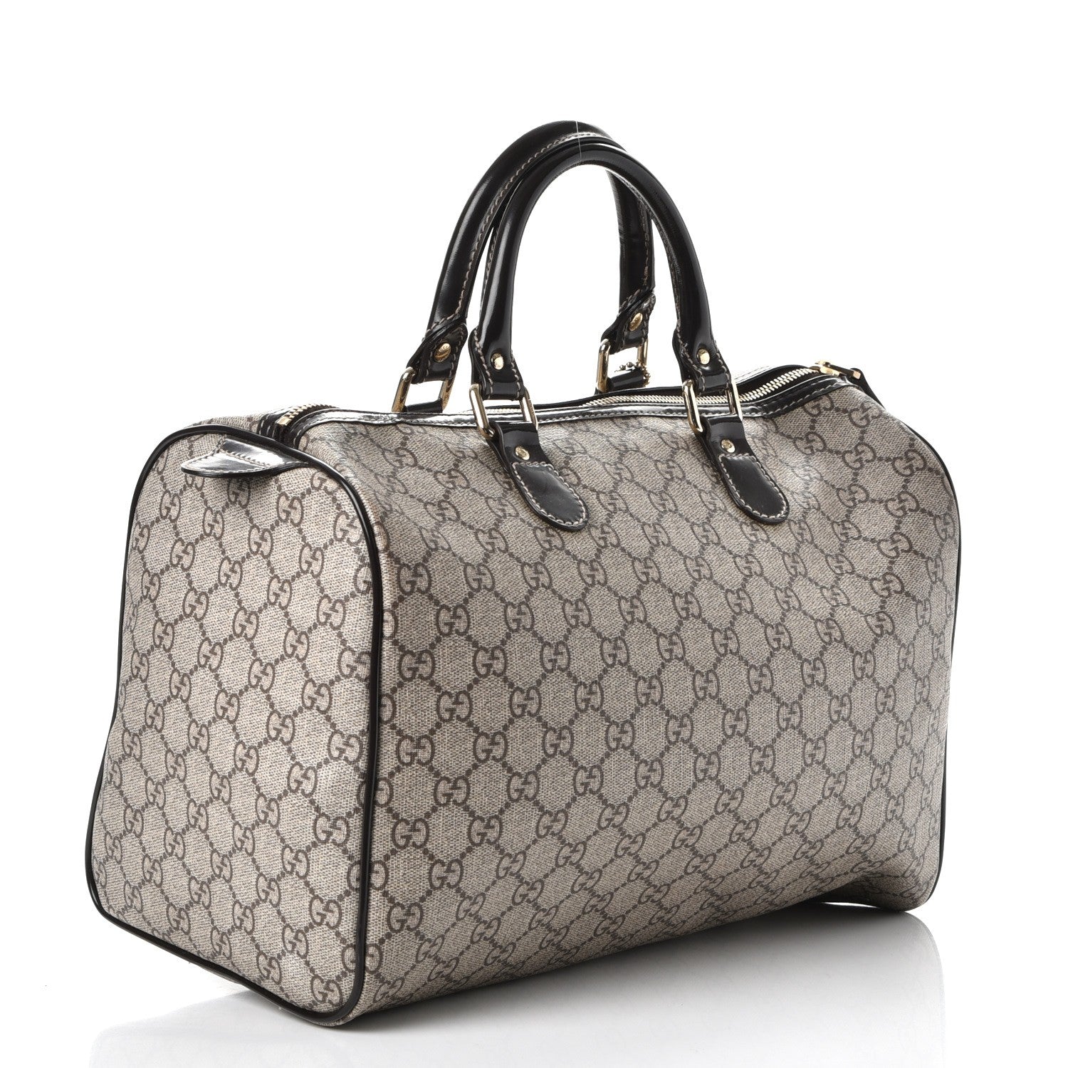 Gucci GG Plus Monogram Tattoo Heart Medium Joy Boston Dark Brown 3 of 7