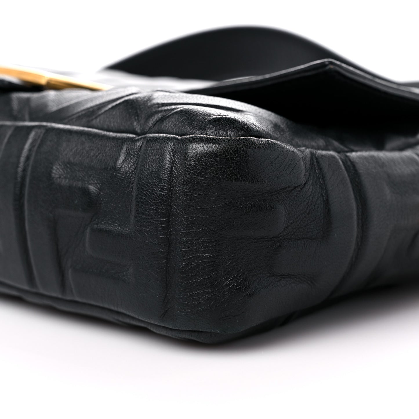 Nappa FF 1974 Embossed Baguette Black