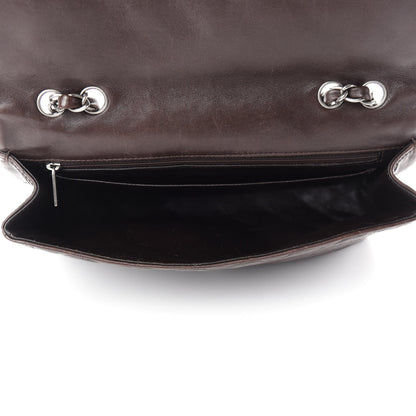 Chanel Washed Lambskin Quilted Jumbo Hybrid Reissue Flap Dark Brown 5 of 12