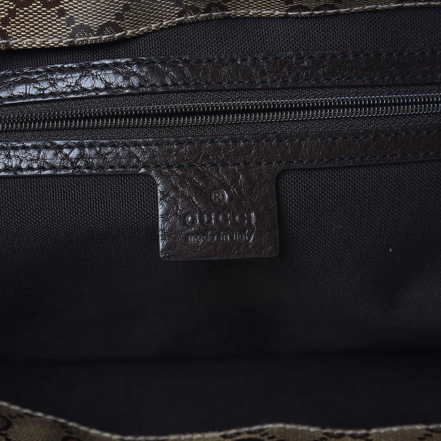 Crystal Monogram Medium Babouska Shopping Tote Dark Brown