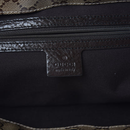Gucci Crystal Monogram Medium Babouska Shopping Tote Dark Brown 6 of 11