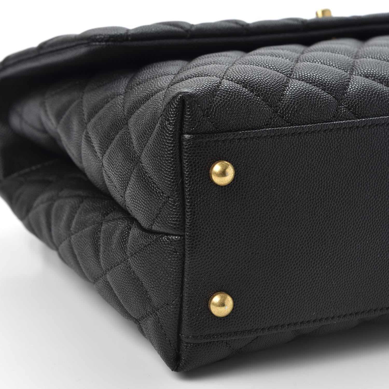 Chanel Caviar Quilted Medium Coco Handle Flap Black 5 of 10