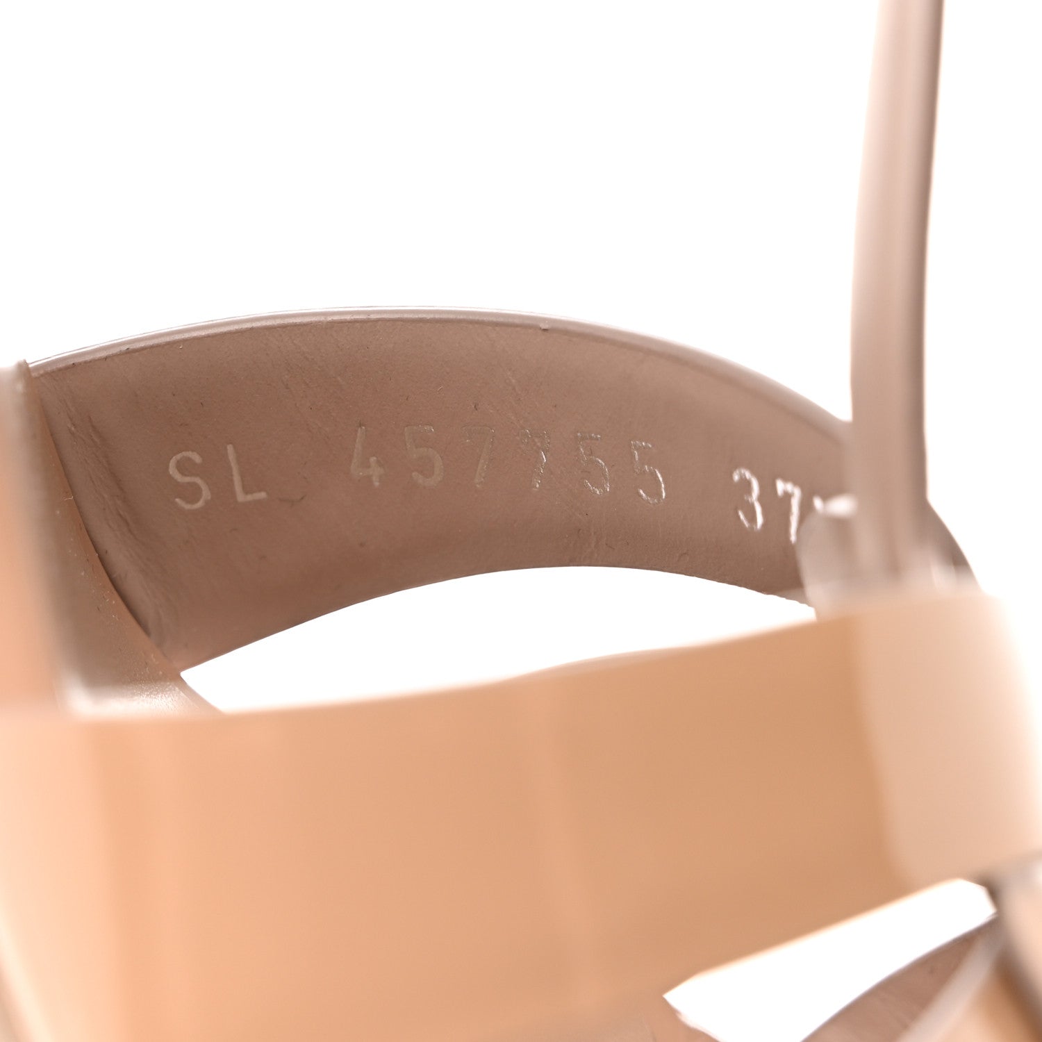 Saint Laurent Patent Tribute 75 Platform Sandals 37.5 Nude 7 of 9