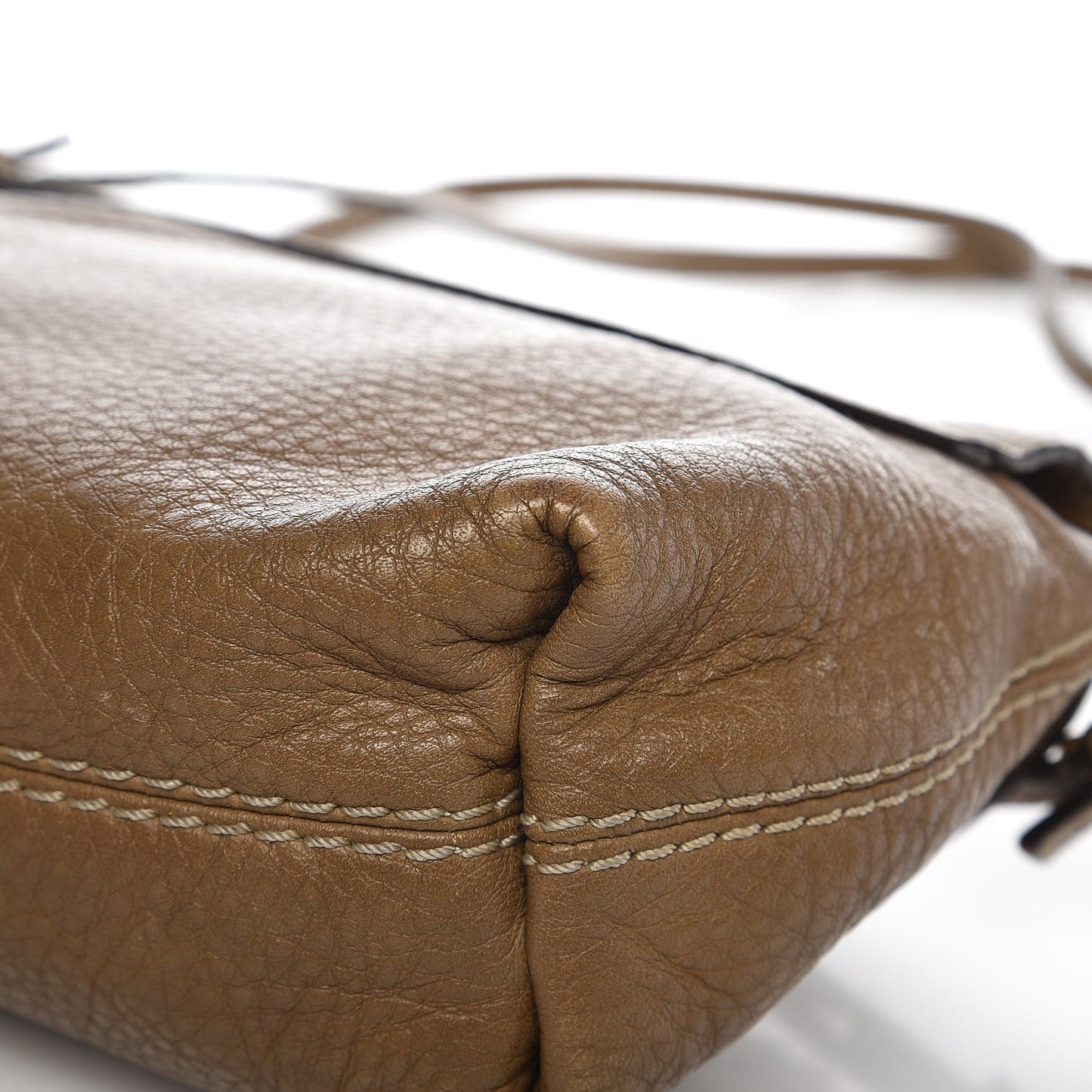 Calfskin Marcie Pochette Crossbody Bag Nut