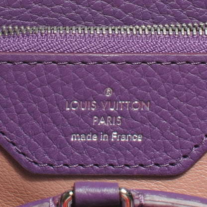 Louis Vuitton Taurillon Capucines MM Violet 7 of 9