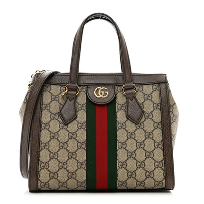 Gucci GG Supreme Monogram Small Ophidia Tote Bag Brown 1 of 10