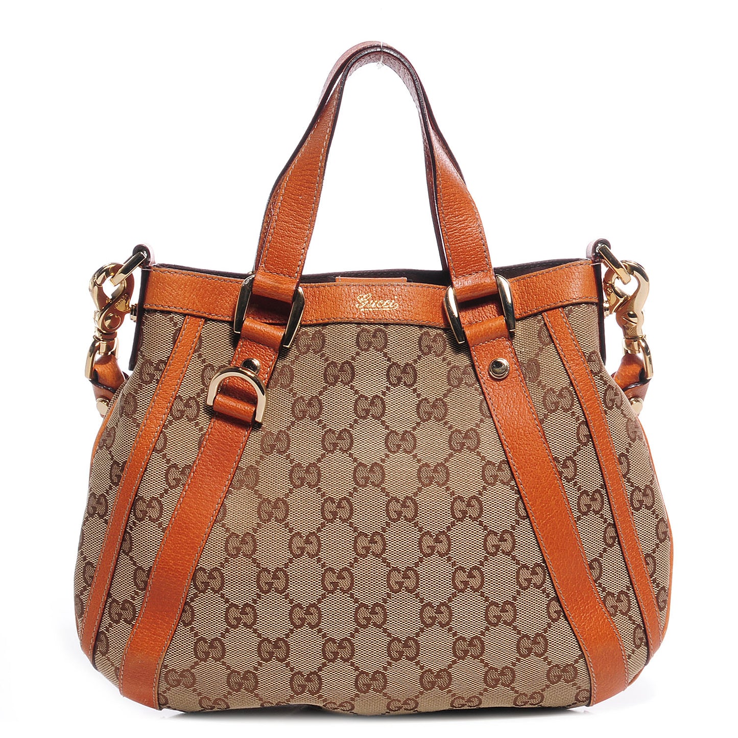 Monogram Small Abbey Convertible Tote Orange