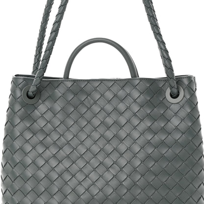 Bottega Veneta Nappa Intrecciato Medium Andiamo Shoulder Bag Slate 7 of 11