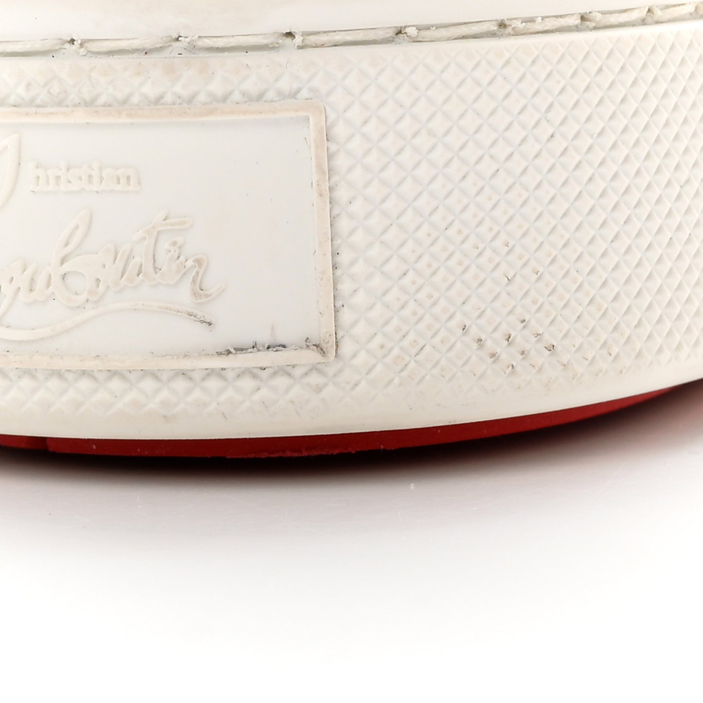 Calfskin Patent Vieirissima Flat Sneakers 41 White Red