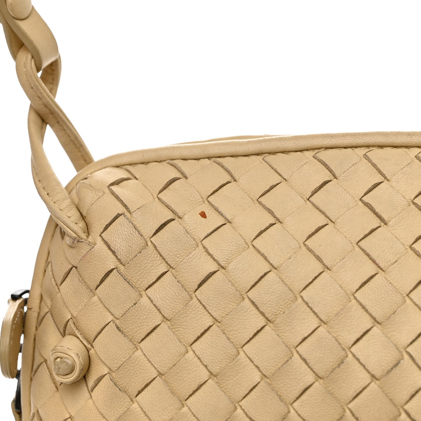 Nappa Intrecciato Nodini Crossbody Messenger Mink