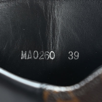 Louis Vuitton Suede Calfskin Monogram Laureate Platform Desert Boots 39 Black 7 of 11