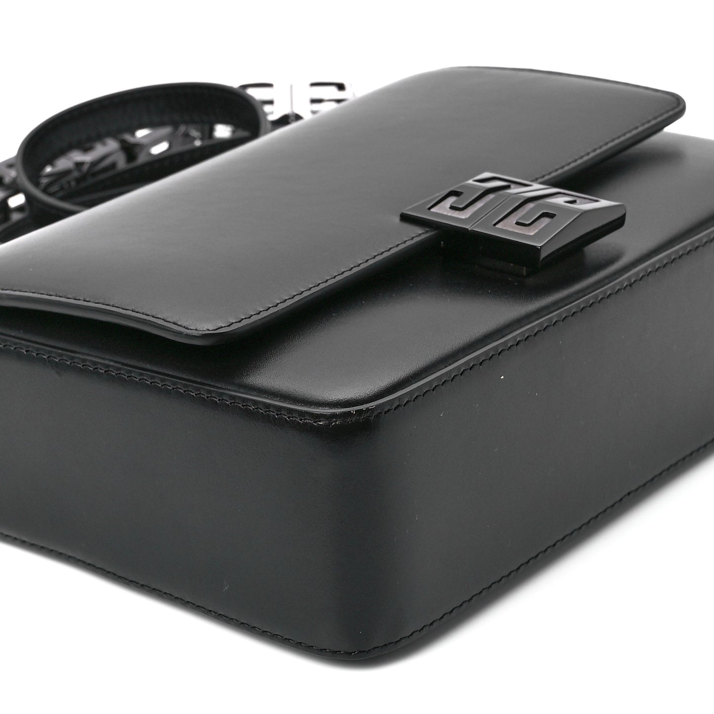 Box Calfskin Medium 4G Cube Chain Shoulder Bag So Black