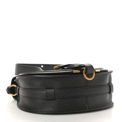 Chloe Grained Calfskin Medium Marcie Round Crossbody Bag Black 4 of 12