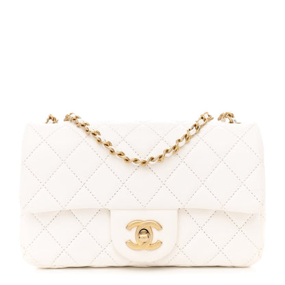 Chanel Lambskin Quilted Mini Rectangular Pearl Crush Flap White 1 of 9