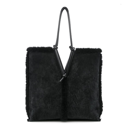 Bottega Veneta Shearling Reversible Tote Black 3 of 18
