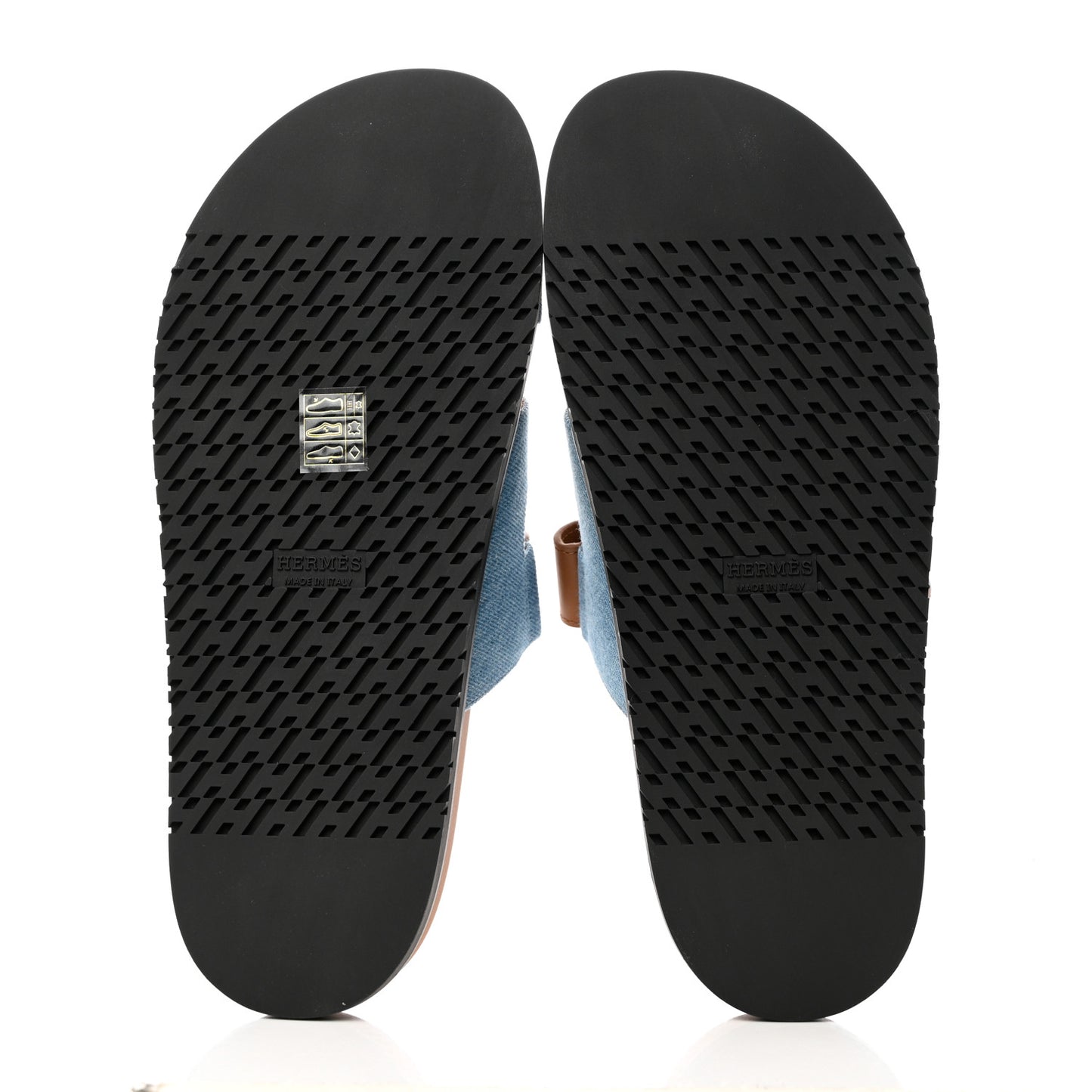 Denim Calfskin Womens Chypre Sandals 41 Bleu Clair Naturel