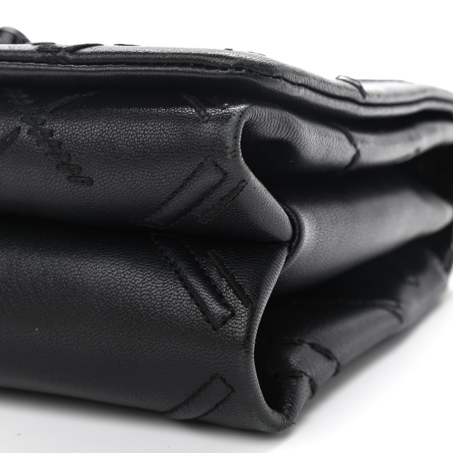 Versace Nappa Palazzo Quilted Shoulder Bag Black 6 of 11