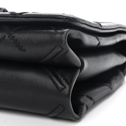 Versace Nappa Palazzo Quilted Shoulder Bag Black 6 of 11