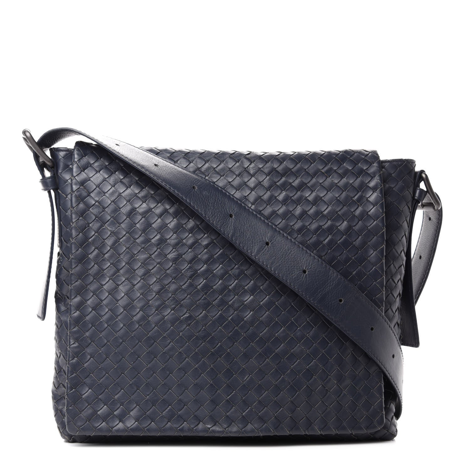 Bottega Veneta Nappa Intrecciato Messenger Bag Tourmaline 1 of 13