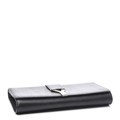 Saint Laurent Textured Calfskin Y Ligne Clutch Black 3 of 8