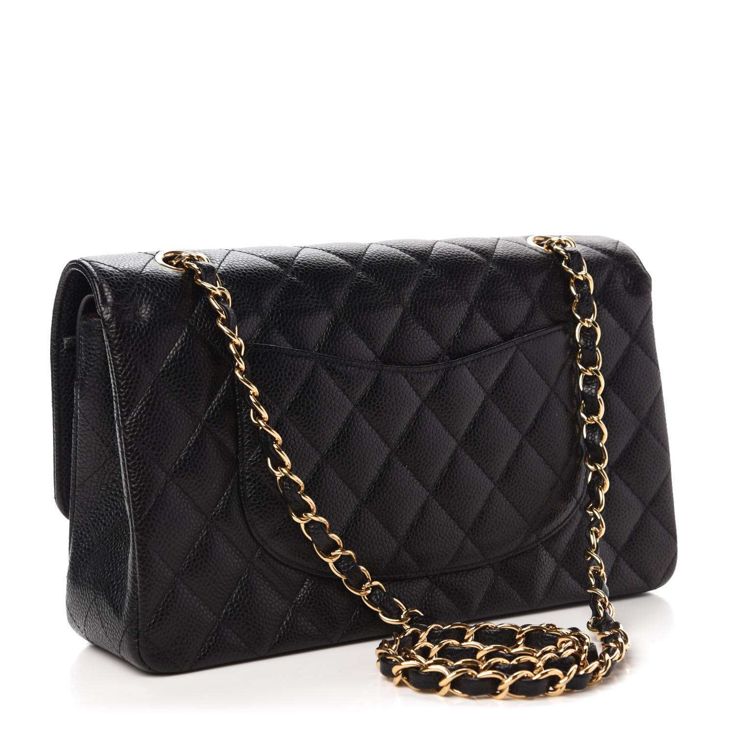 Chanel Caviar Quilted Medium Double Flap Black 3 of 11