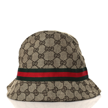 Gucci Monogram Web Bucket Hat L Brown 4 of 8
