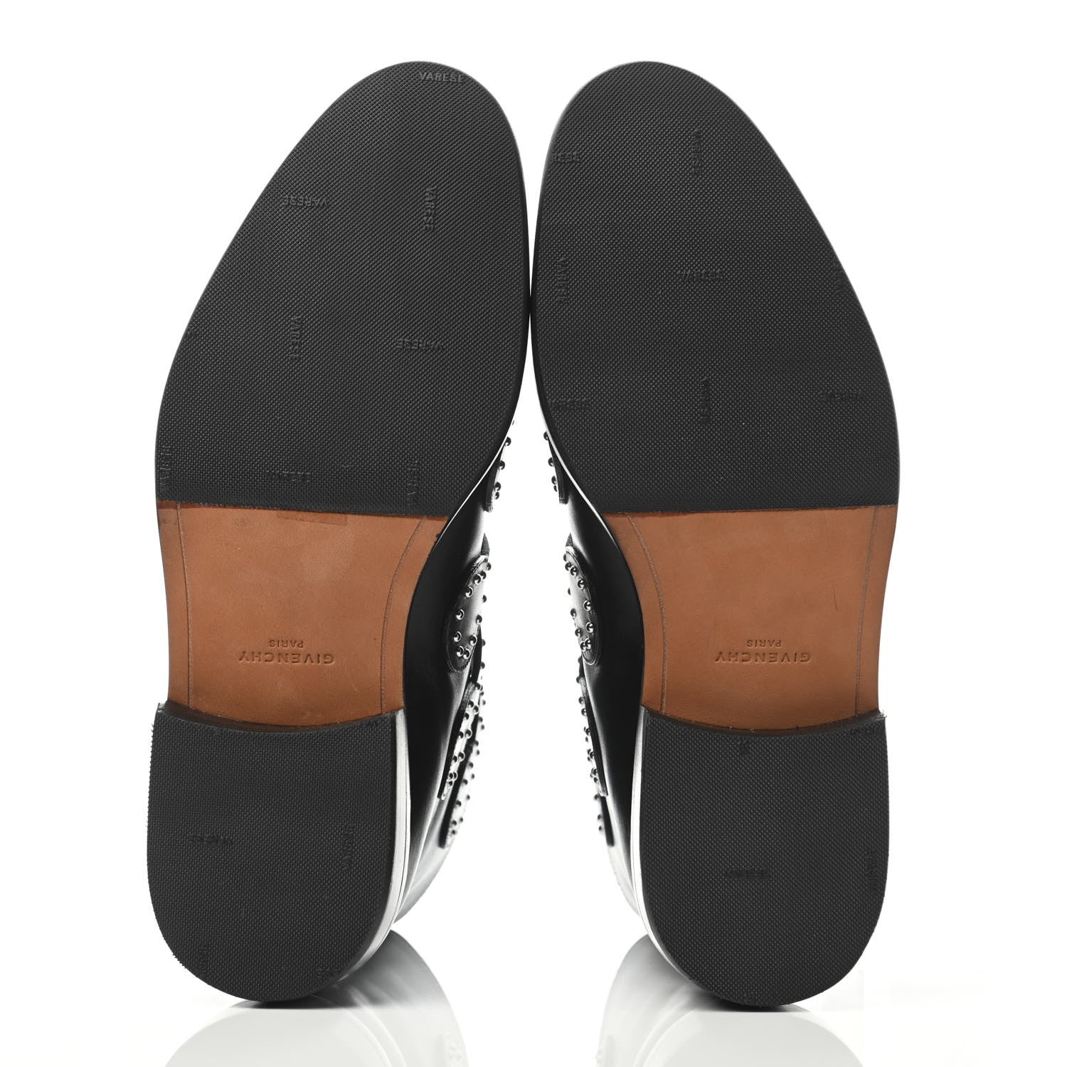 Givenchy Calfskin Studded Prue Buckle Bootie 37 Black 4 of 4