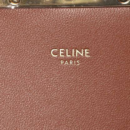 Celine Textile Natural Calfskin Teen Triomphe White Tan 9 of 18