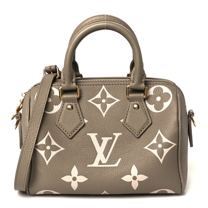 Louis Vuitton Empreinte Monogram Giant Speedy Bandouliere 20 Creme Beige 1 of 11