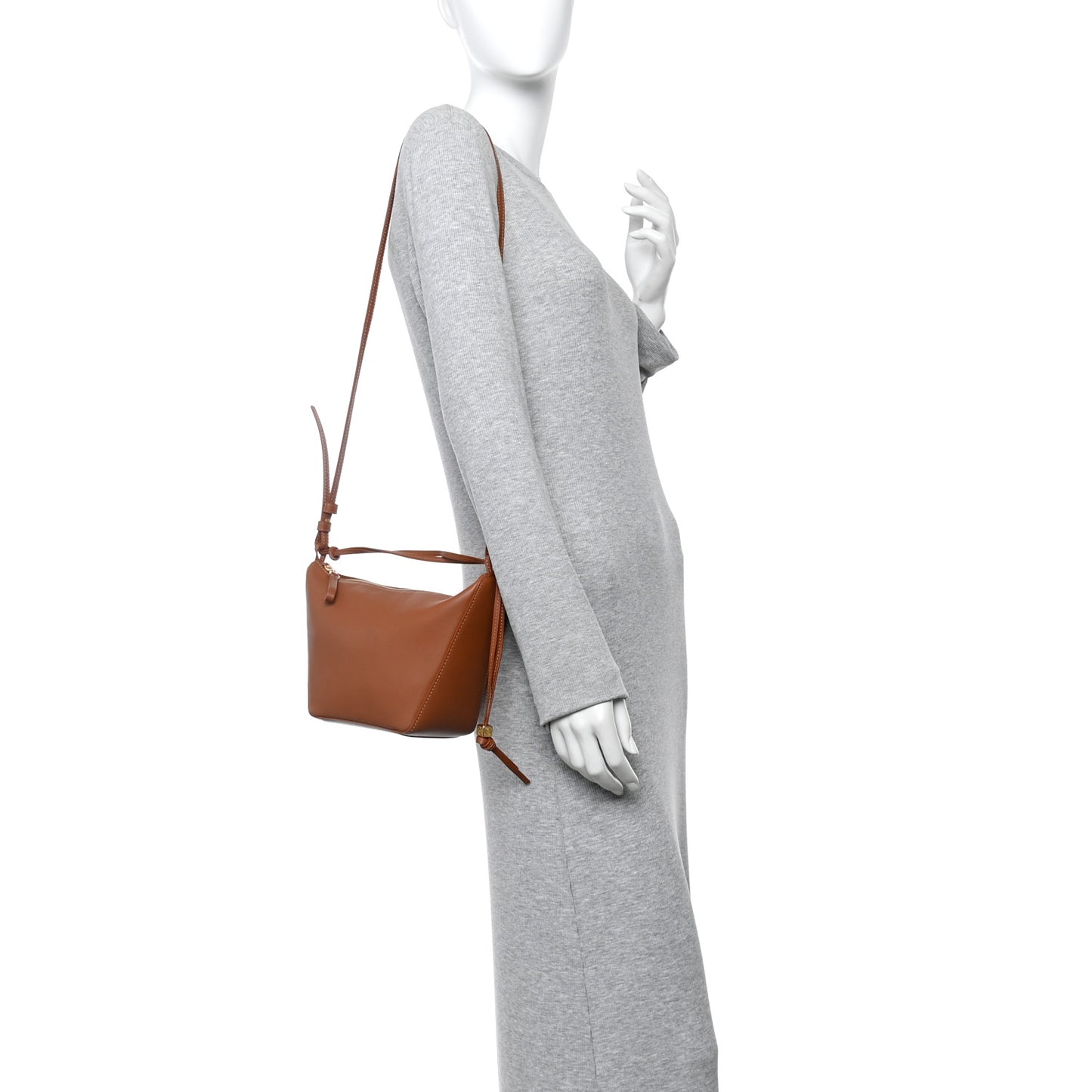 Calfskin Mini Hammock Hobo Tan
