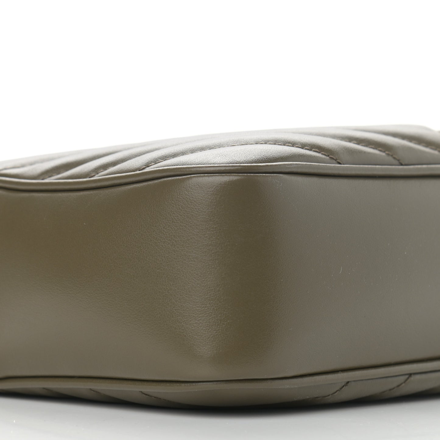 Calfskin Matelasse Monogram Lou Camera Bag Military Olive
