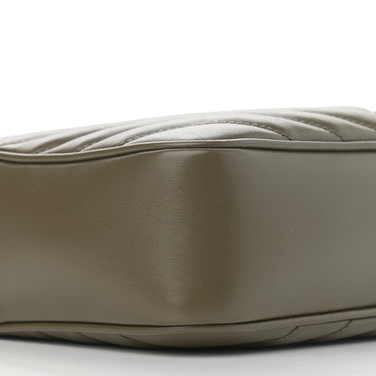 Saint Laurent Calfskin Matelasse Monogram Lou Camera Bag Military Olive 9 of 11