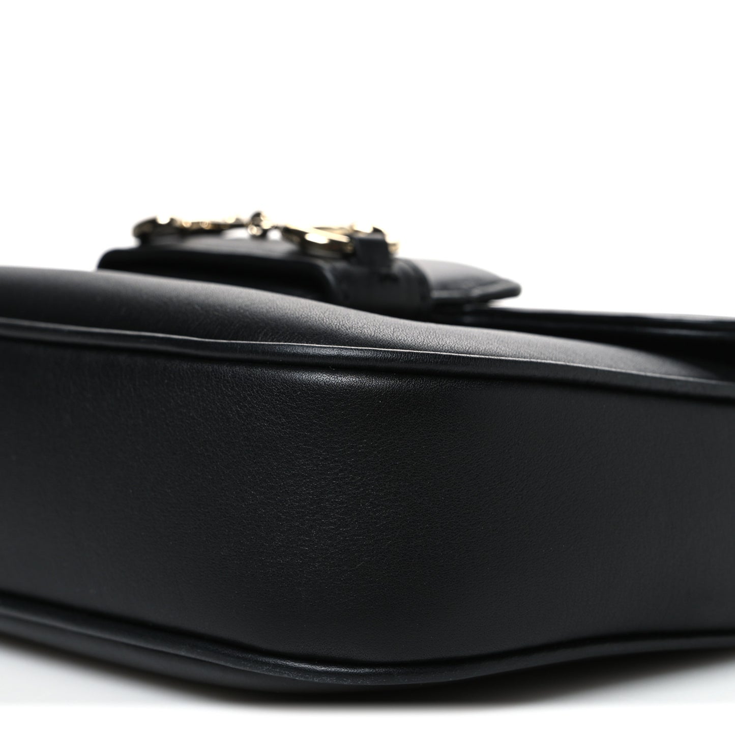 Arabella Calfskin Horsebit 1955 Shoulder Bag Black Black