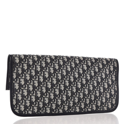 Christian Dior Oblique Fold Over Clutch Blue 4 of 9